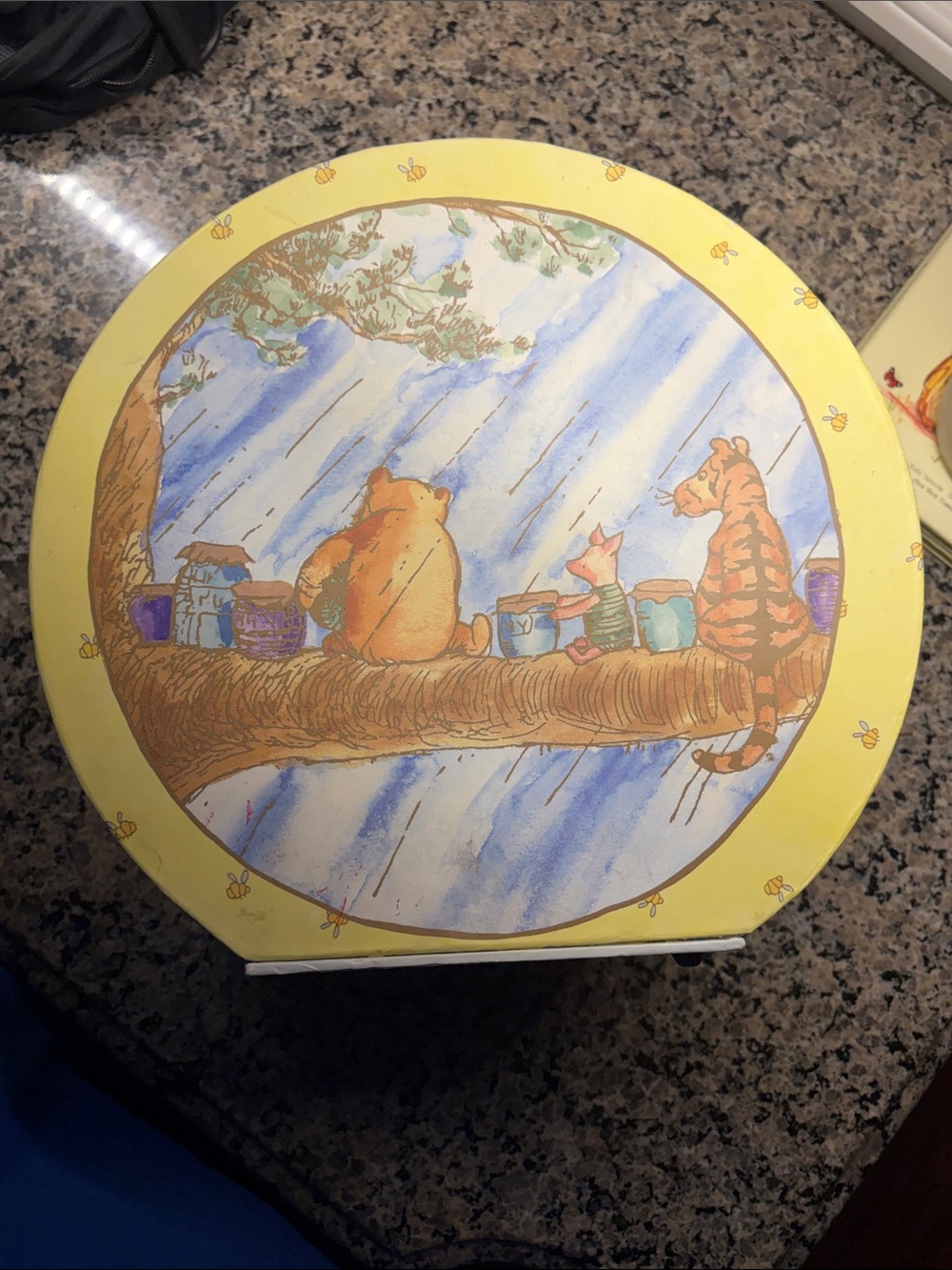 Winnie the Pooh Round Yellow Decorative box